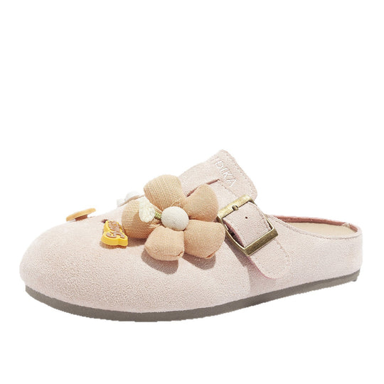 Damen Clogs mit floralem Dekor und verstellbarem Riemen EB
