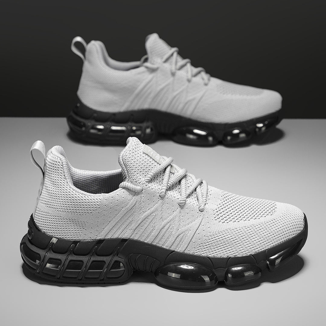 Unisex atmungsaktive Strick-Sneaker mit integrierter Luftkapsel-Dämpfung und flexibler Gummischale EB