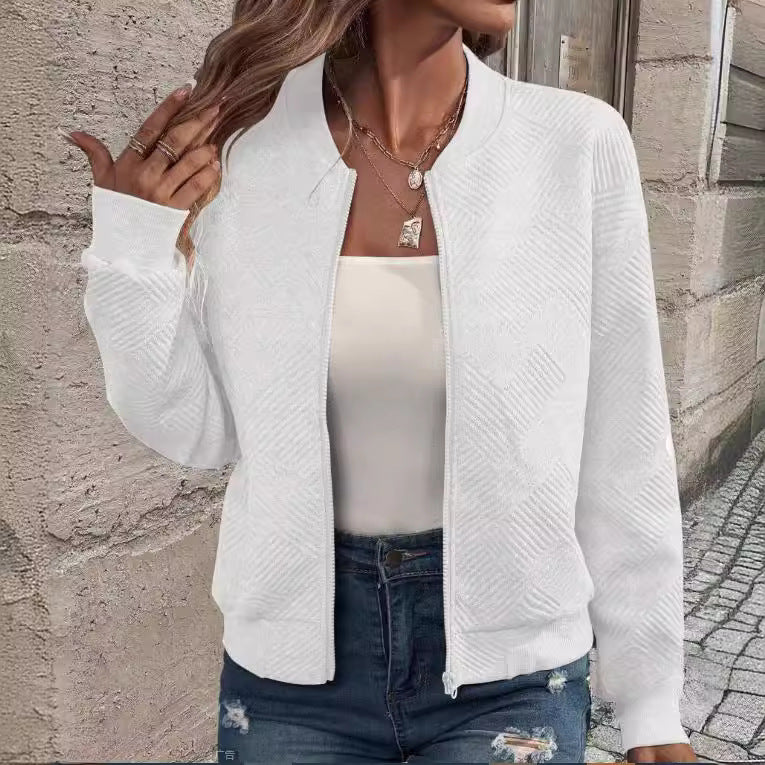 Damen strukturiertes Bomberjacke EB