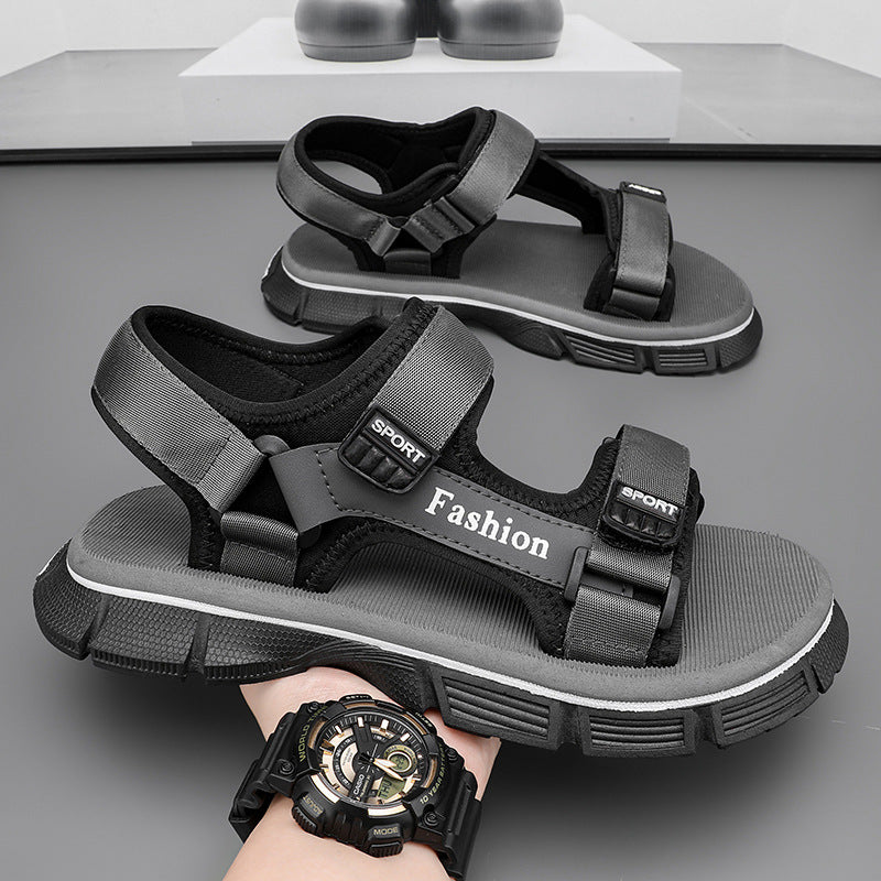 Damen Sportliche Outdoor-Sandalen mit regulierbarem Klettverschluss und rutschfester Sohle EB