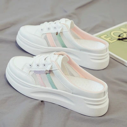 Damen Slip-On Sneakers mit atmungsaktiver Netzstruktur und bequemer Sohle EB