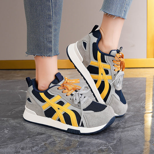 Damen Sportliche Sneaker mit atmungsaktivem Mesh-Obermaterial und dämpfender Sohle EB
