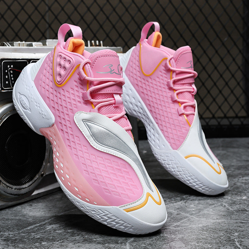 Damen Sportliche und atmungsaktive Basketball-Sneaker mit dämpfender Sohle EB