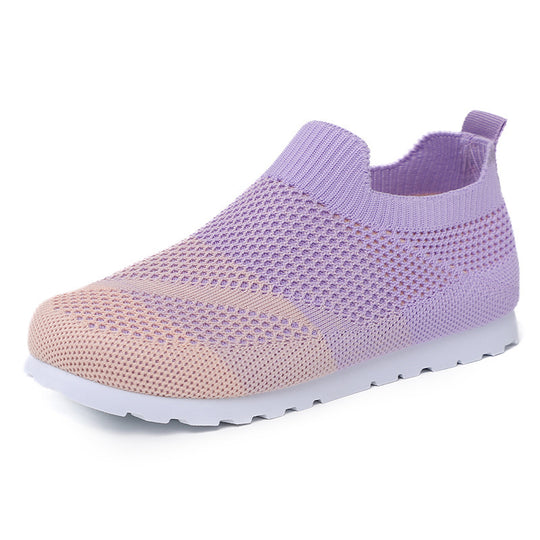 Damen Atmungsaktive Slip-On Sneakers mit flexiblem Obermaterial EB