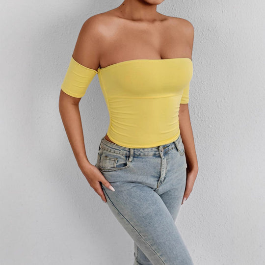 Damen Off-Shoulder Body mit figurbetonendem Schnitt EB