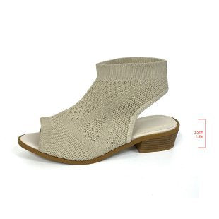 Damen offene Blockabsatz Sandalen EB