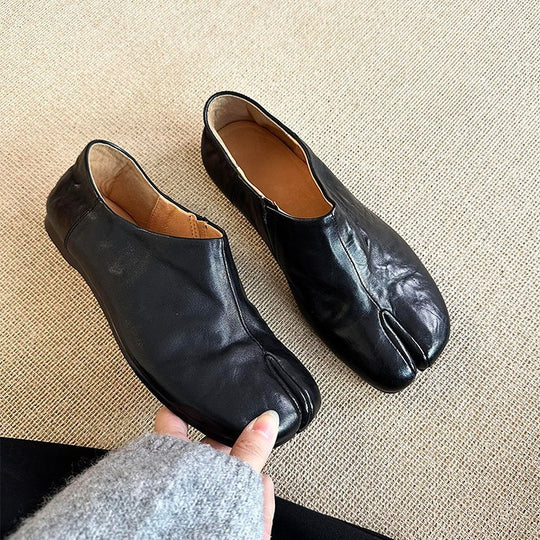Damen elegante Mokassins mit zusätzlicher Zehenfreigabe EB