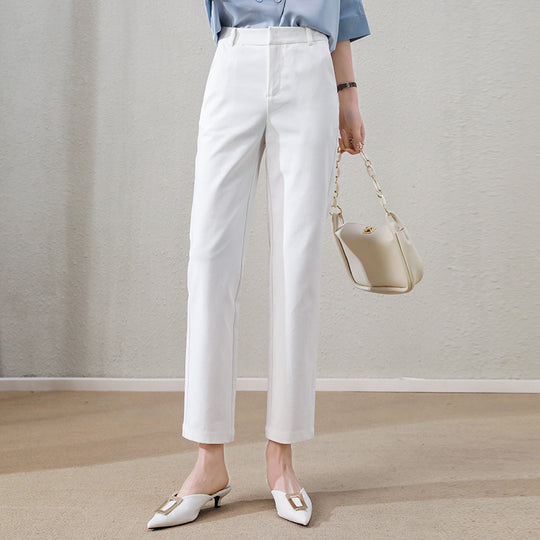 Damen Chino Stoffhose tailliert mit integrierten Taschen