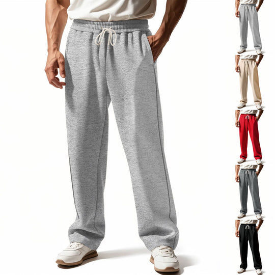 Herren nan locker sitzende Sweatpants mit seitlicher Ziernaht, elastischem Komfortbund und tiefen Eingrifftaschen EB