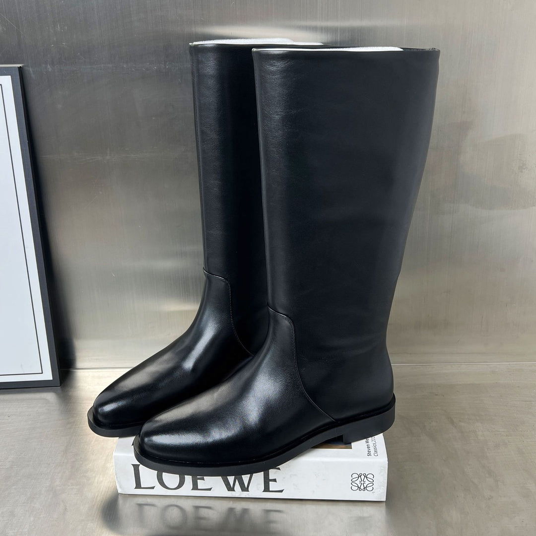 Damen elegante Stiefel aus hochwertigem Leder EB