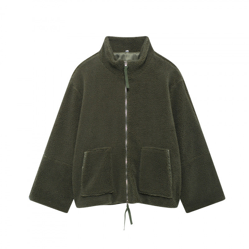 Damen kuschelige Fleecejacke EB
