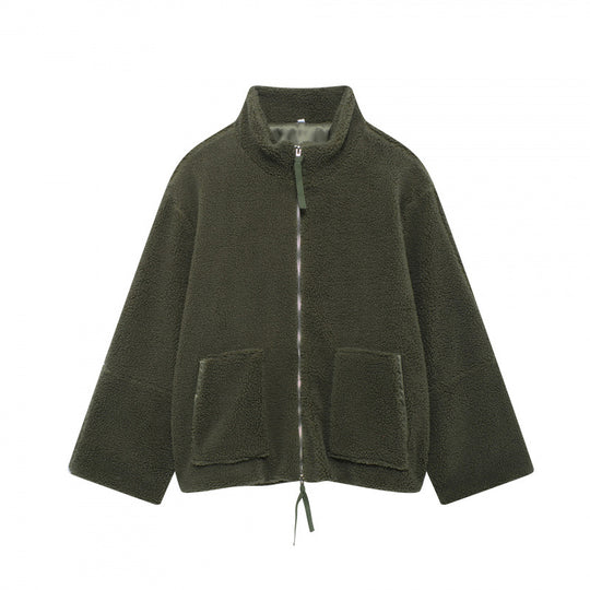 Damen kuschelige Fleecejacke EB
