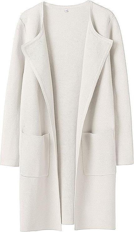 Damen Offener Strickmantel mit Taschen EB