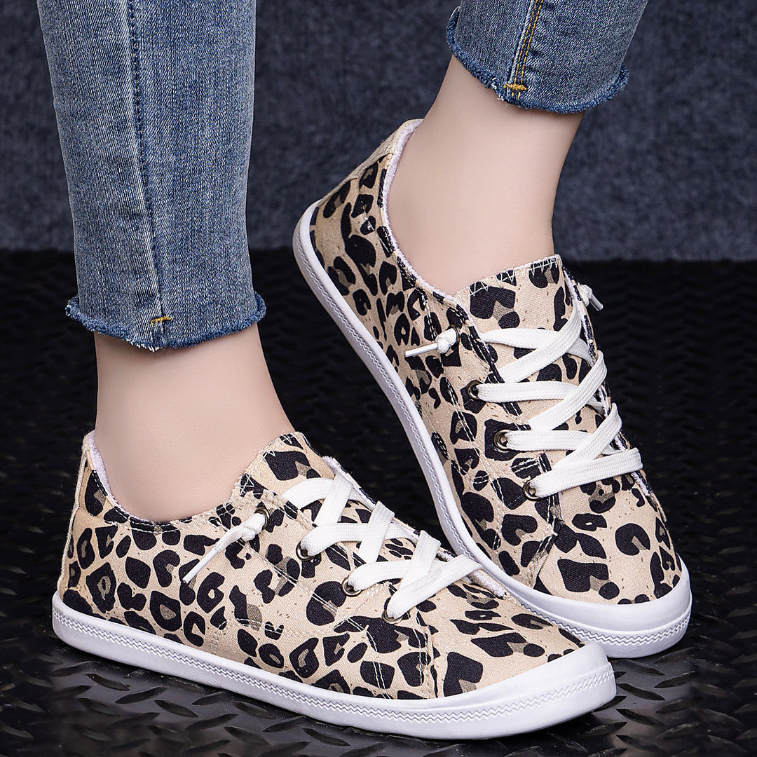 Damen Freizeitschuhe aus strapazierfähigem Canvas mit klassischem Schnürdesign EB