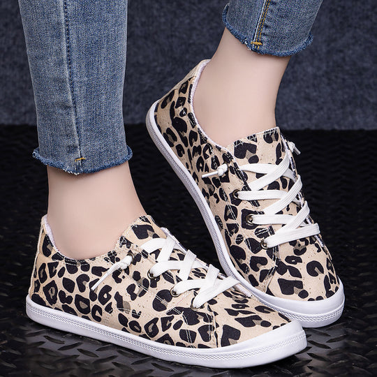 Damen Freizeitschuhe aus strapazierfähigem Canvas mit klassischem Schnürdesign EB