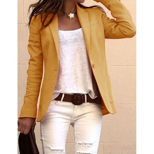 Damen moderner Blazer mit schmalem Schnitt und elegantem Detail EB