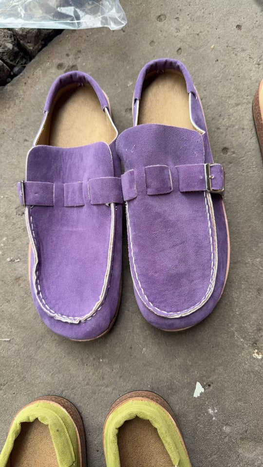 Damen Mokassins mit elegantem Schnallen-Detail EB