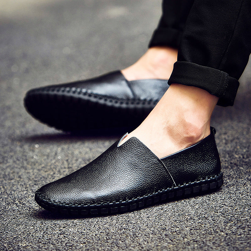 Damen Mokassins im klassischen Design aus hochwertigem Leder EB