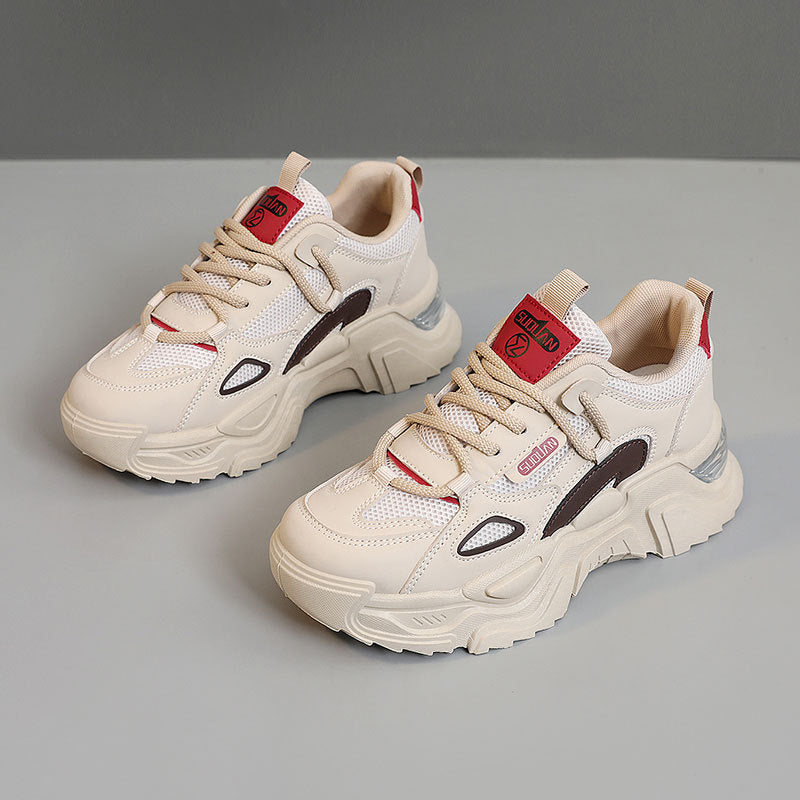 Damen Sportliche Chunky Sneaker mit atmungsaktiver Mesh-Oberfläche und dämpfendem Profil EB