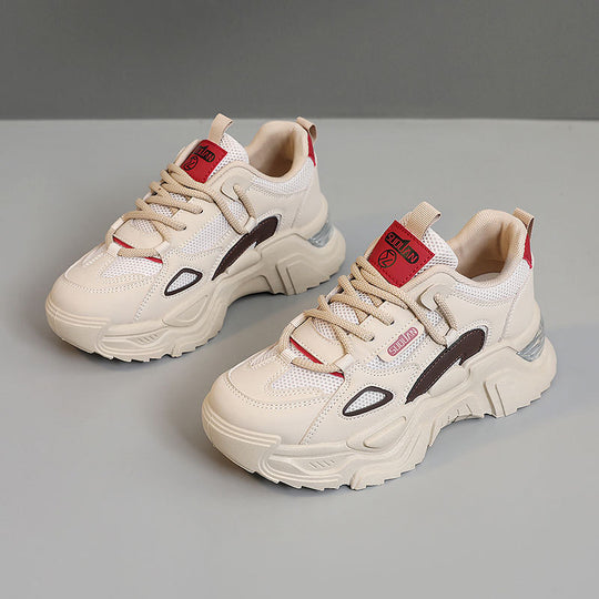 Damen Sportliche Chunky Sneaker mit atmungsaktiver Mesh-Oberfläche und dämpfendem Profil EB
