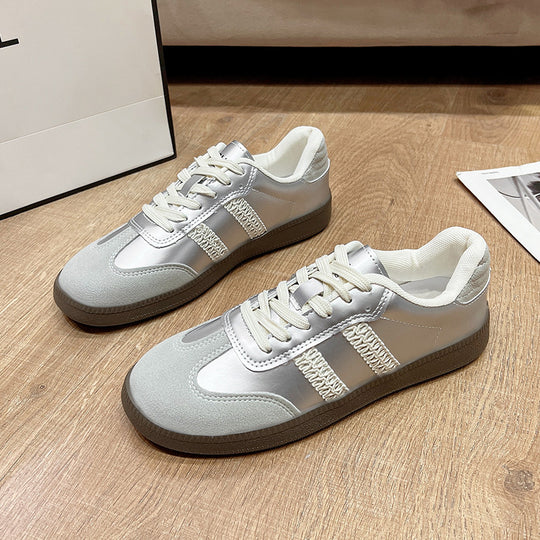Damen Sportliche Sneaker mit reflektierendem Obermaterial und gepolsterter Innensohle EB