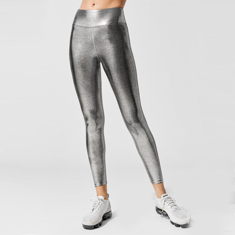 Damen Hochglänzende Leggings im eleganten Design EB
