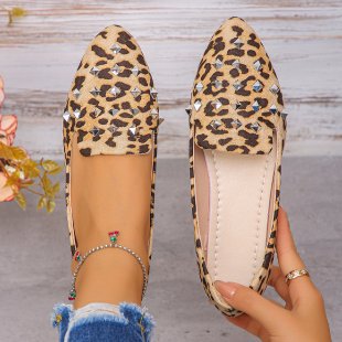 Damen elegante Slipper mit funkelnden Strass-Applikationen EB