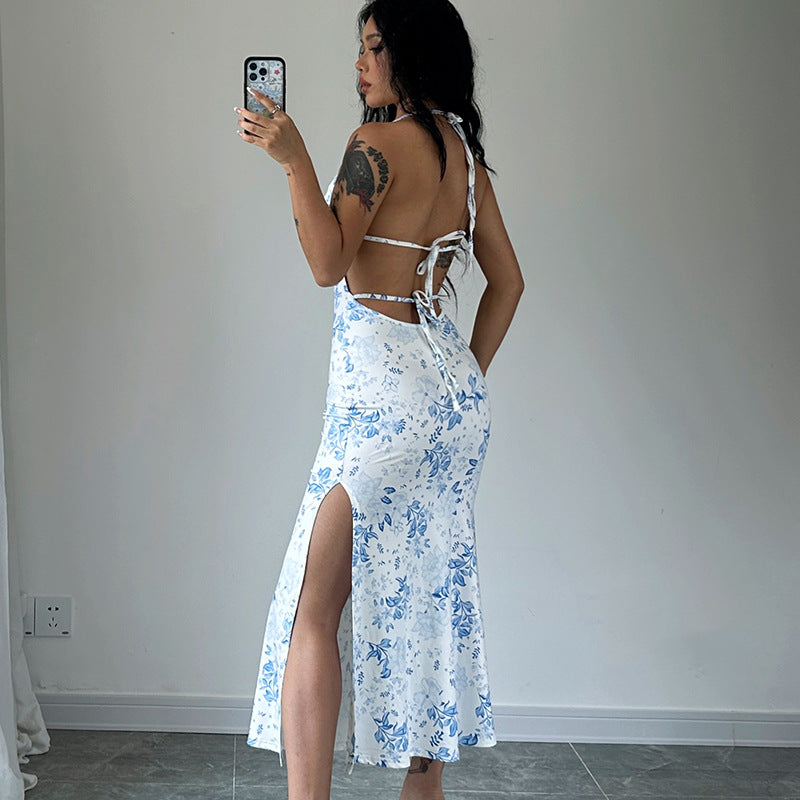 Damen Maxikleid mit floralem Muster EB