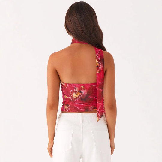 Damen Bandeau-Top mit raffinierten Bindebändern EB