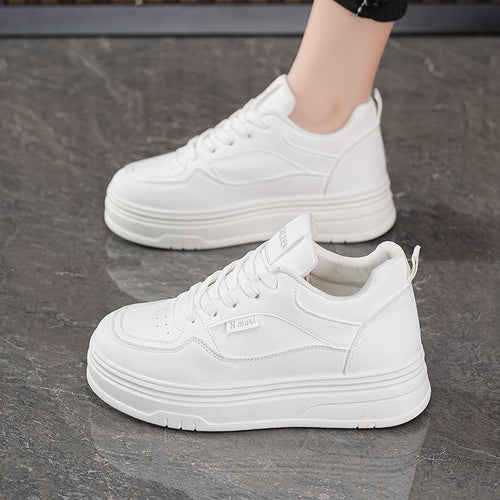 Damen Komfortable und modische Plateau Sneakers EB