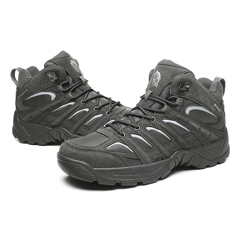 Damen Hochwertige Wanderstiefel mit rutschfester Profilsohle EB