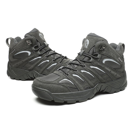 Damen Hochwertige Wanderstiefel mit rutschfester Profilsohle EB