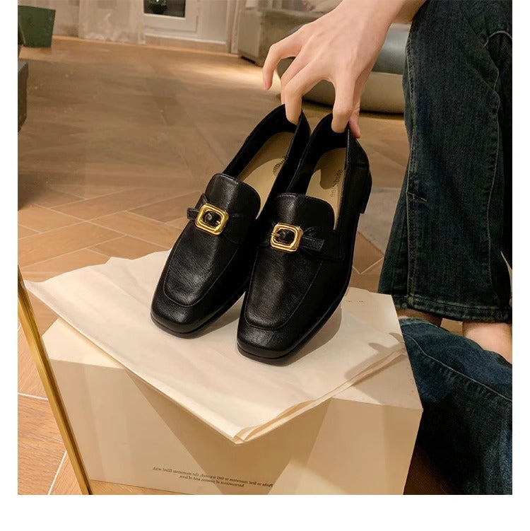 Damen Mokassins mit elegantem Schnallenakzent und komfortablem Fußbett EB