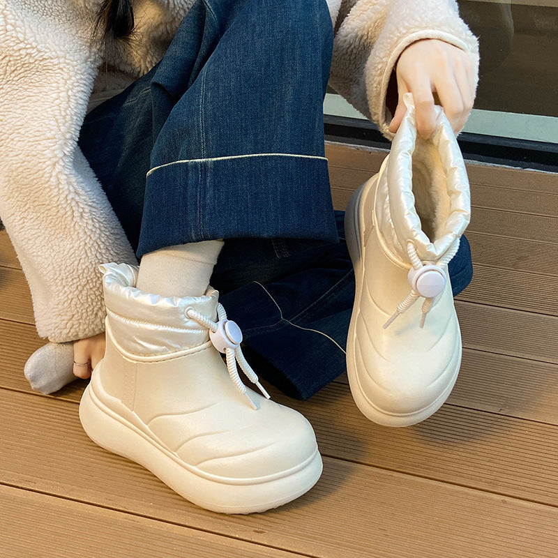 Damen modische Winterstiefel mit dämpfendem Innenfutter und wasserabweisender Oberfläche EB