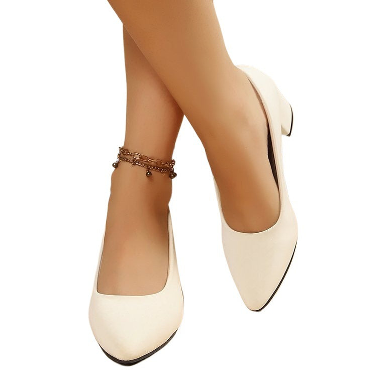 Damen elegante Blockabsatz-Pumps EB