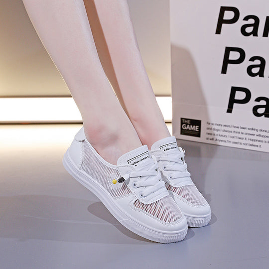 Damen Luftige Mesh-Sneaker mit elastischem Schnürsystem EB
