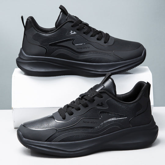 Damen Trendige Schnürsenkel Sneaker mit stoßdämpfender Sohle EB