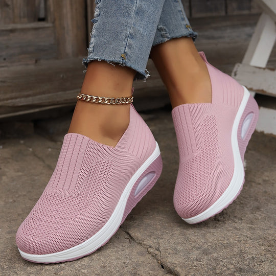 Damen Atmungsaktive Slip-On Sneakers mit erhöhtem Komfort EB
