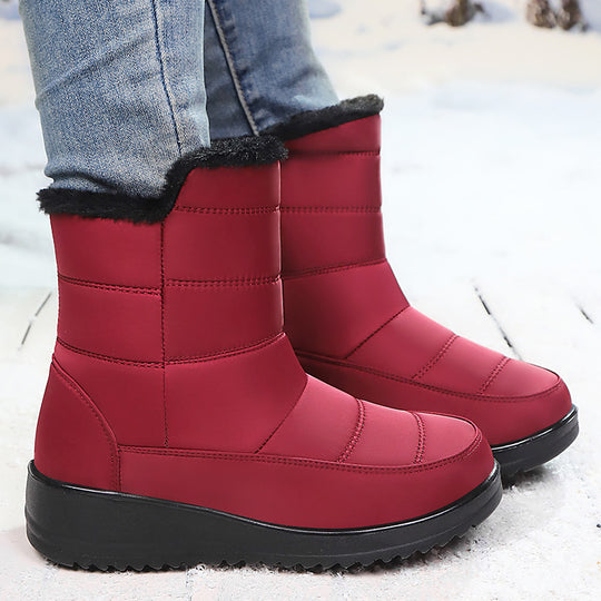 Damen Isolierte Winterstiefel mit warmer Fütterung und rutschfester Sohle EB