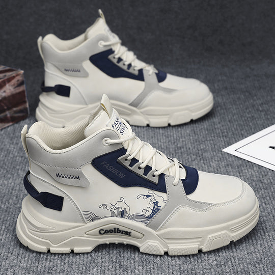 Damen Sportliche High-Top Sneakers mit stoßdämpfender Sohle EB