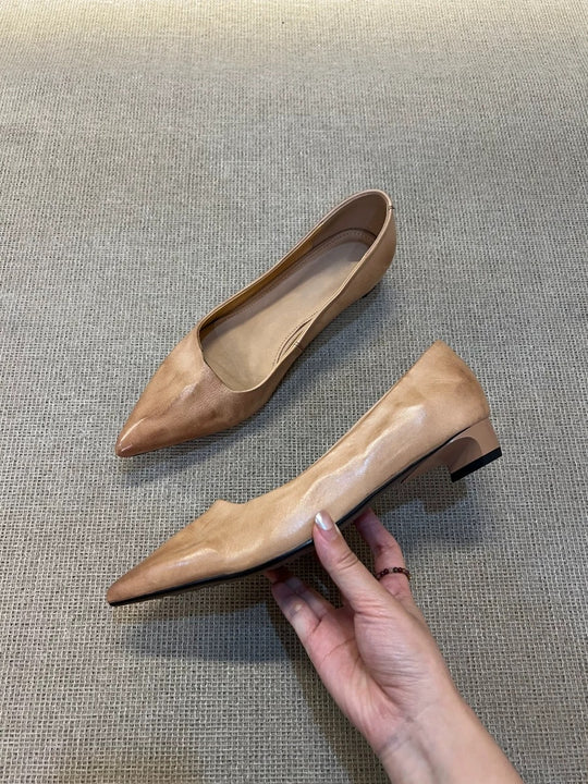Damen Elegante Ballerinas mit spitzem Design und bequemer Innensohle EB