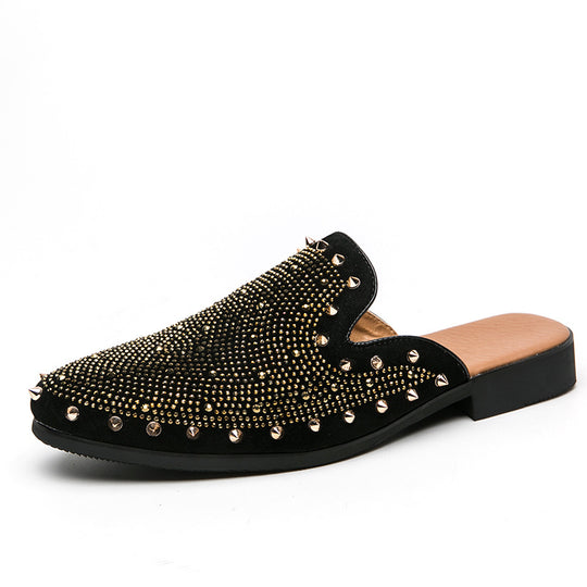Damen Mokassins mit luxuriösen Nieten-Details und weichem Innenfutter EB