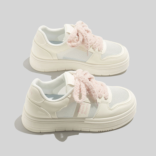 Damen Atmungsaktive Freizeitsneaker mit weichem Innenfutter und innovativen Schnürsenkeln EB
