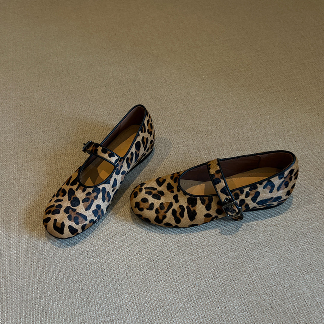 Damen Ballerinas mit elegantem Riemen und Wildleder-Optik EB