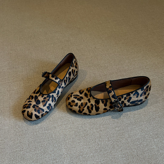 Damen Ballerinas mit elegantem Riemen und Wildleder-Optik EB