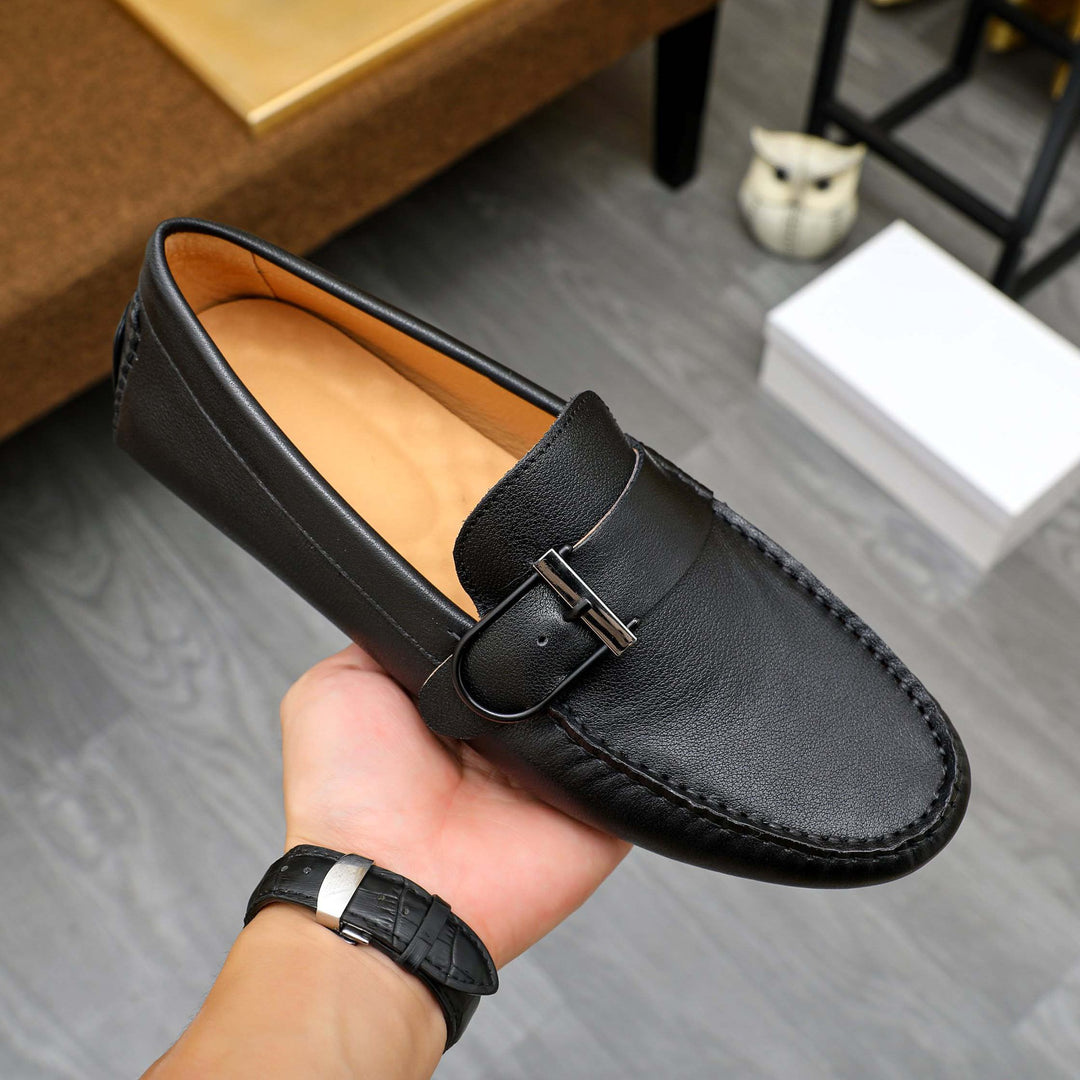Damen Mokassins mit eleganter Schnallen-Applikation EB