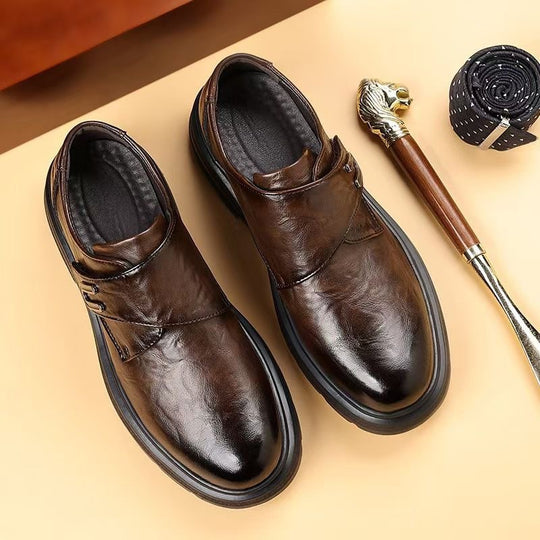 Herren Schnürschuhe mit hoher Tragekomfort und eleganter Lederoptik EB