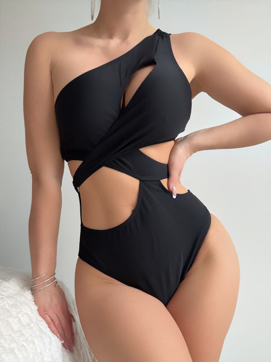 Damen Modischer Cut-Out Badeanzug EB