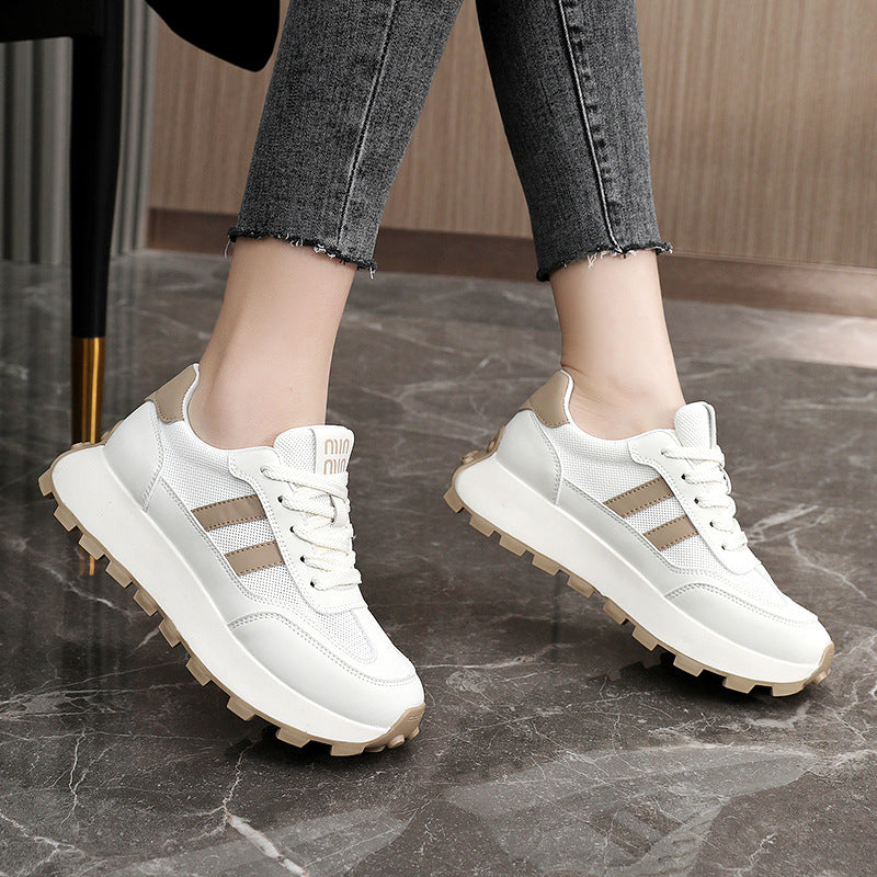 Damen Sportliche Sneaker mit rutschfester Laufsohle und atmungsaktivem Obermaterial EB