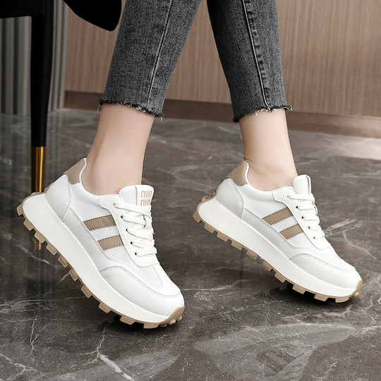Damen Sportliche Sneaker mit rutschfester Laufsohle und atmungsaktivem Obermaterial EB